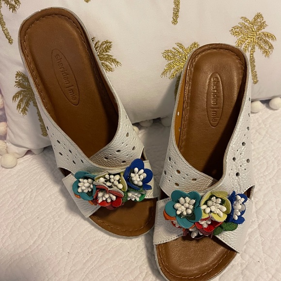 Sharidan Mia Kiras slide wedges size 8 - Picture 2 of 6